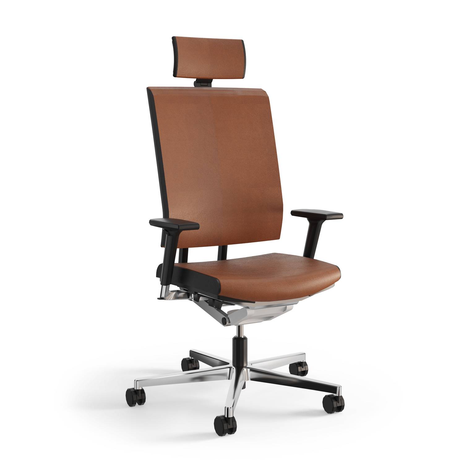 Scope Bureaustoel NPR Leder met lumbaalsteun